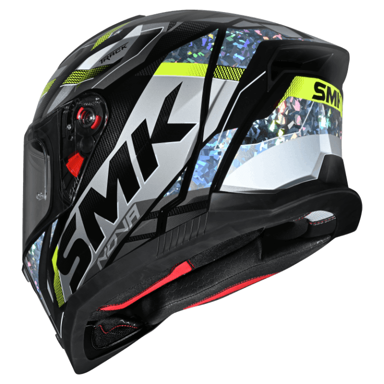 SMK Nova Track Full Face Helmet | ECE 22.06, DOT & ISI Certified GRPS (GL264)