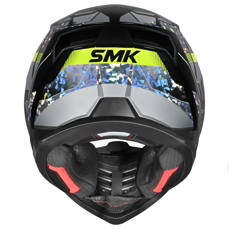 SMK Nova Track Full Face Helmet | ECE 22.06, DOT & ISI Certified GRPS (GL264)
