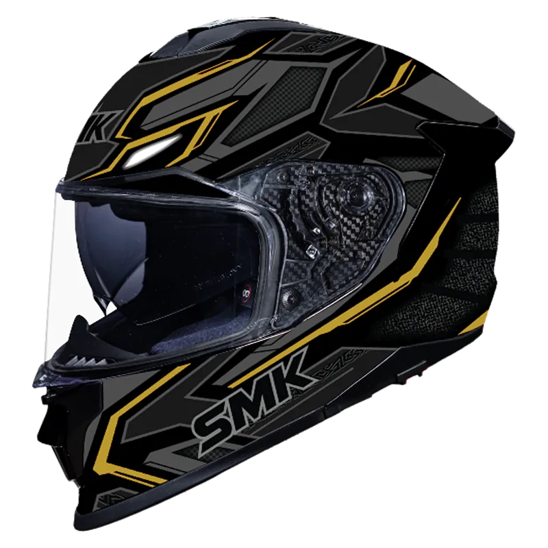 SMK Titan The Panther Full Face Helmet | ECE 22.06, DOT & ISI Certified GRPS (GL267)