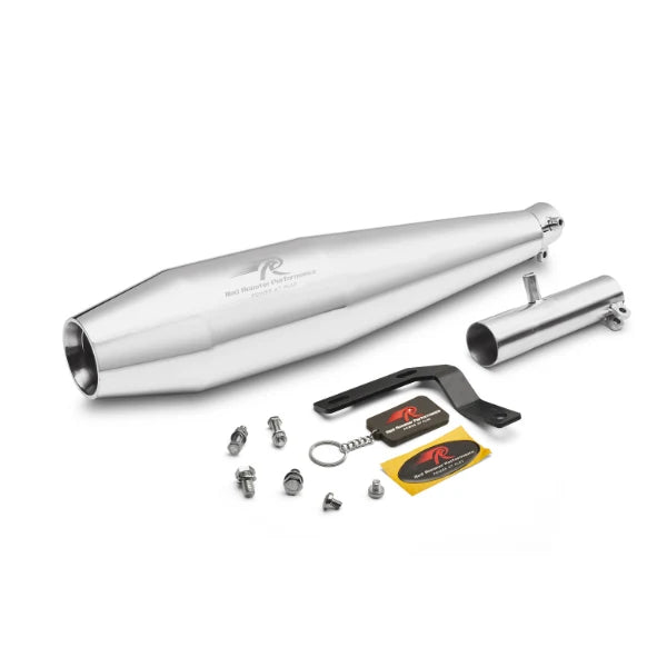 RRP Pegasus Black Exhaust for Honda H'ness CB350 (RS) | SS304 Black & Stainless Steel