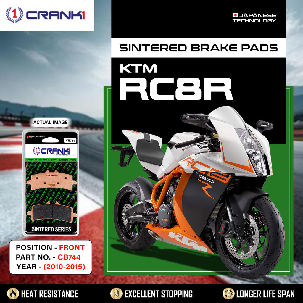 Sintered Brake Pads For KTM RC8R (2010-2015) - Front - CB744 - 2 Sets - CRANK1