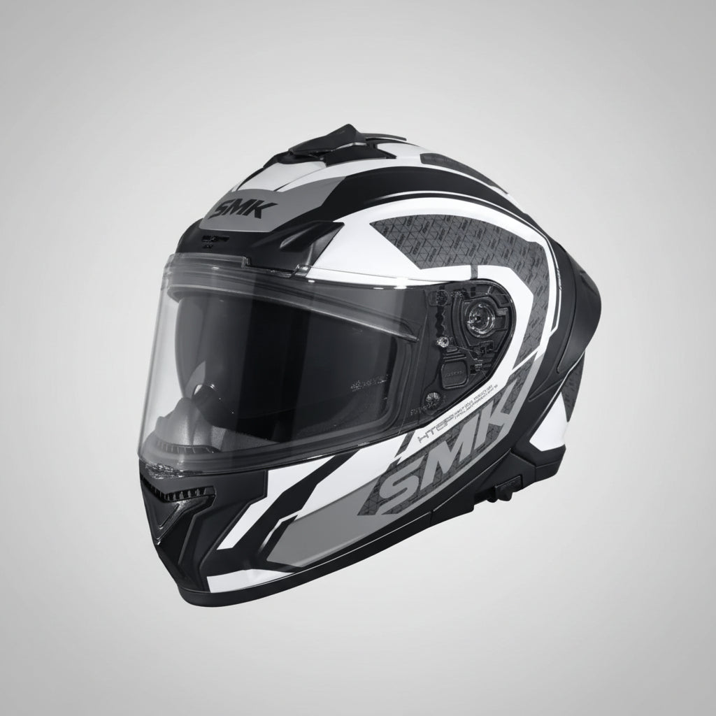 SMK Typhoon RD1 Full Face Helmet – ECE 22.06, ISI & DOT Certified GRPS (MA216)