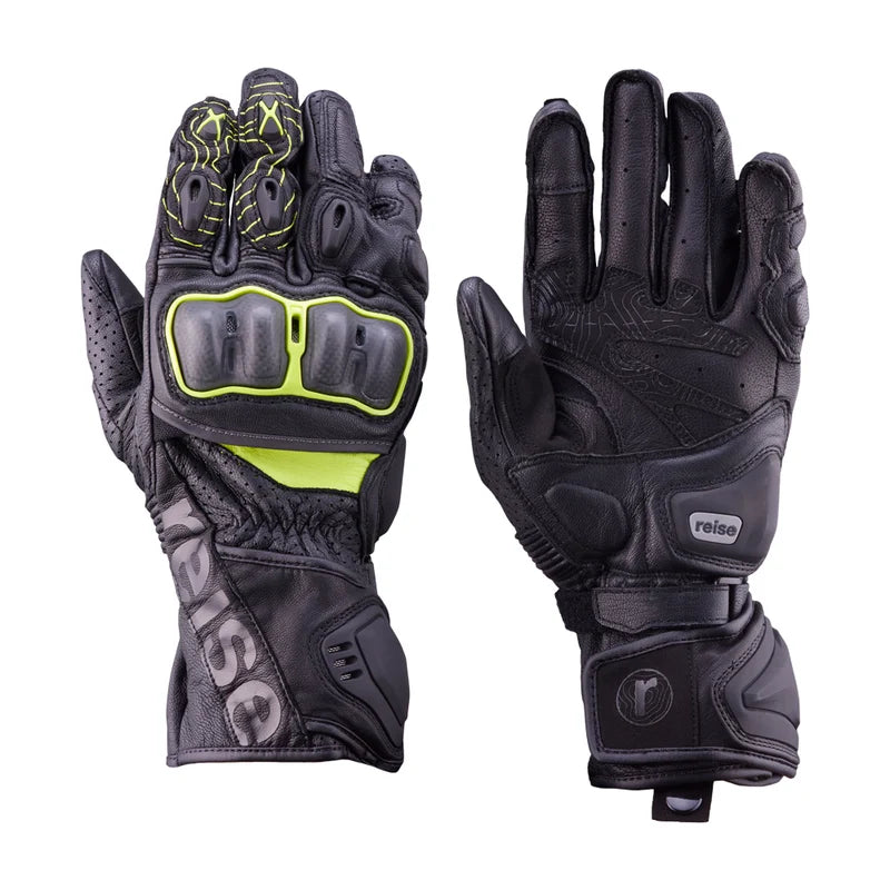 Reise Rhodes Green Motorcycle Riding Gloves