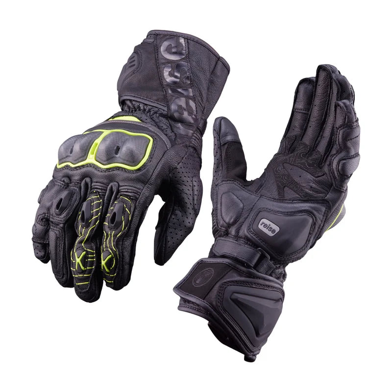 Reise Rhodes Green Motorcycle Riding Gloves
