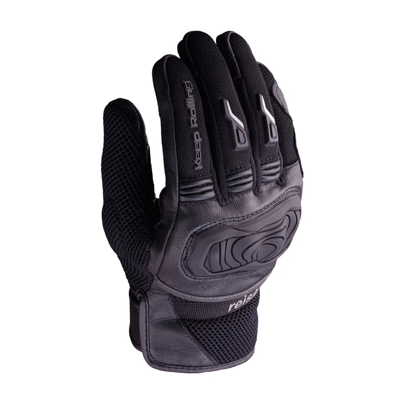 Reise Austra Black Motorcycle Riding Gloves