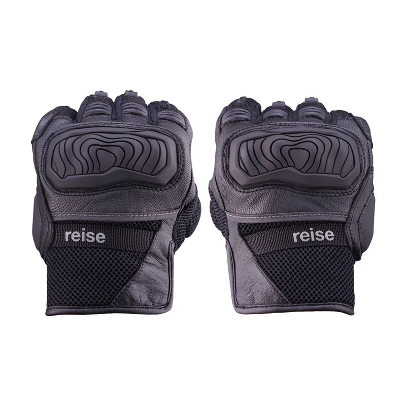 Reise Austra Black Motorcycle Riding Gloves