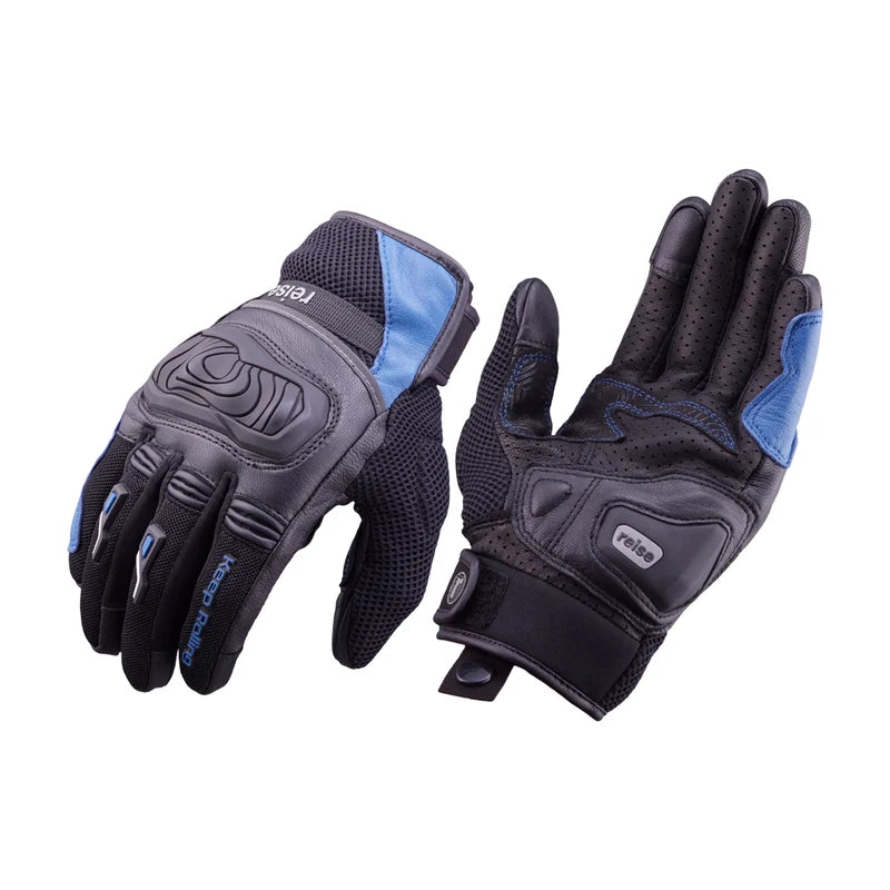 Reise Austra Blue Motorcycle Riding Gloves