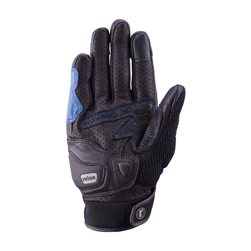 Reise Austra Blue Motorcycle Riding Gloves