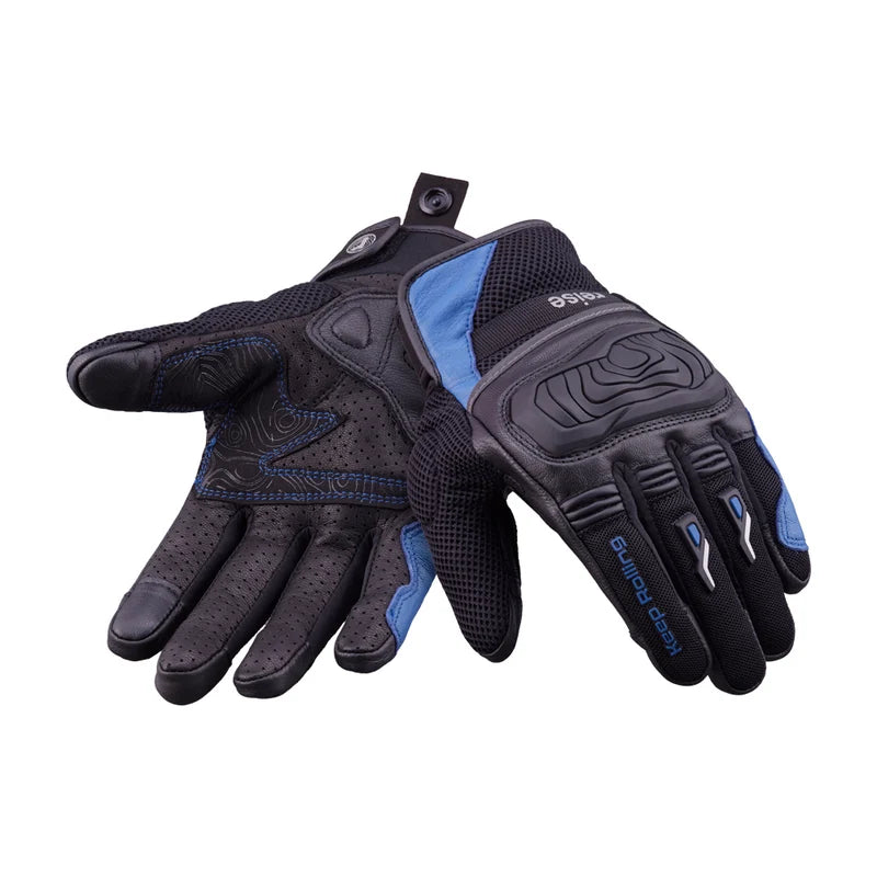 Reise Austra Blue Motorcycle Riding Gloves