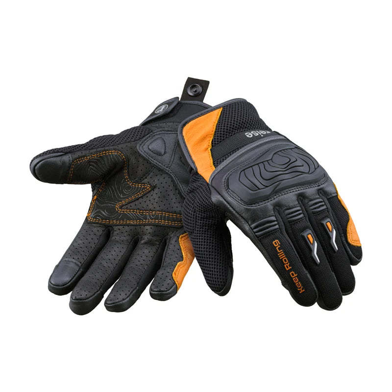 Reise Austra Orange Motorcycle Riding Gloves