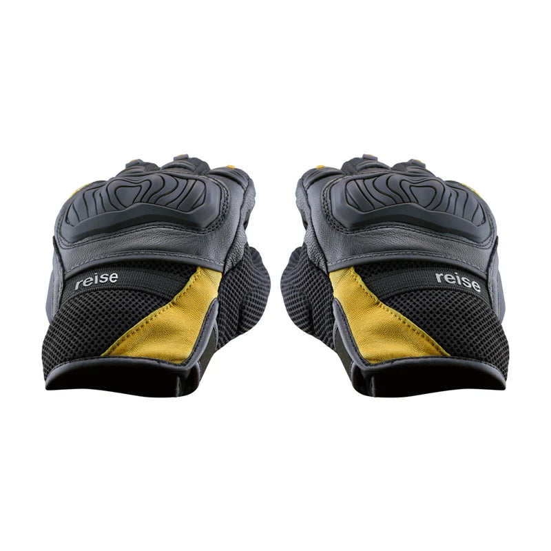 Reise Austra Yellow Motorcycle Riding Gloves