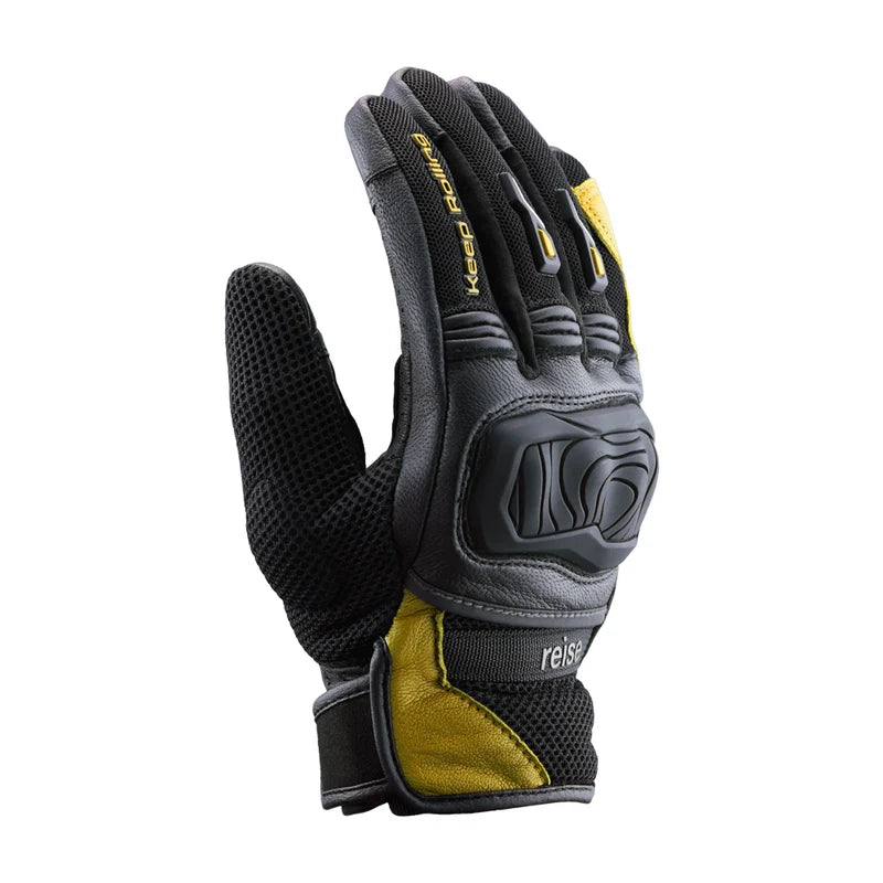 Reise Austra Yellow Motorcycle Riding Gloves