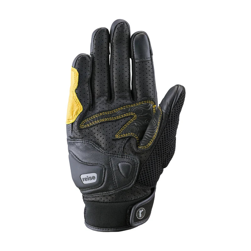 Reise Austra Yellow Motorcycle Riding Gloves