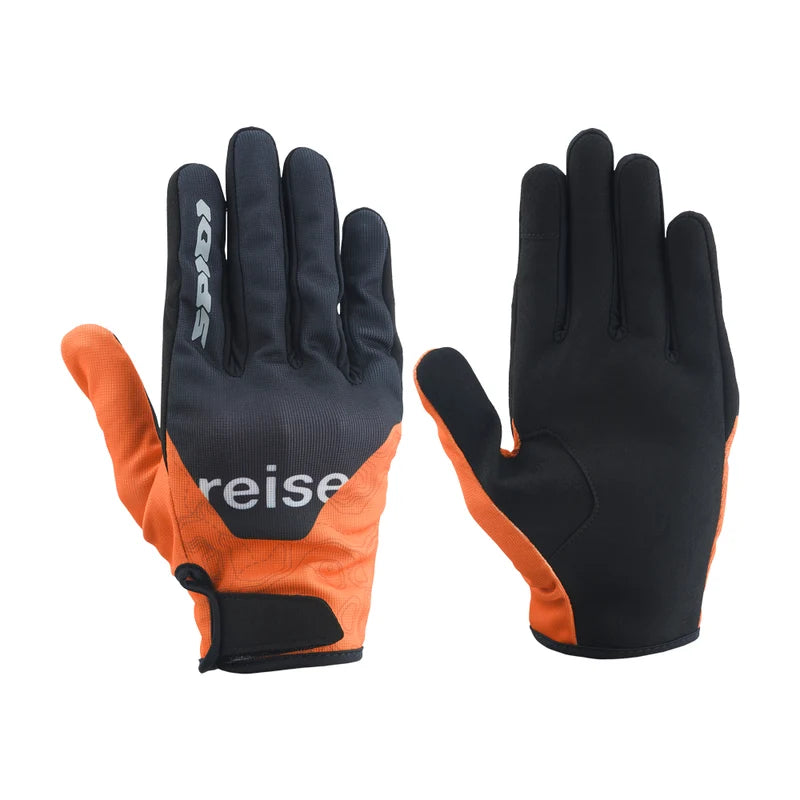 Reise x SPIDI Knott Orange Motorcycle Riding Gloves
