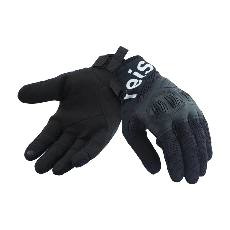 Reise x SPIDI Nivo Black Motorcycle Riding Gloves