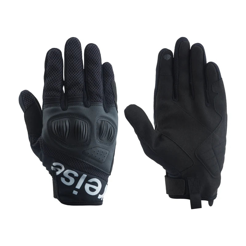 Reise x SPIDI Nivo Black Motorcycle Riding Gloves