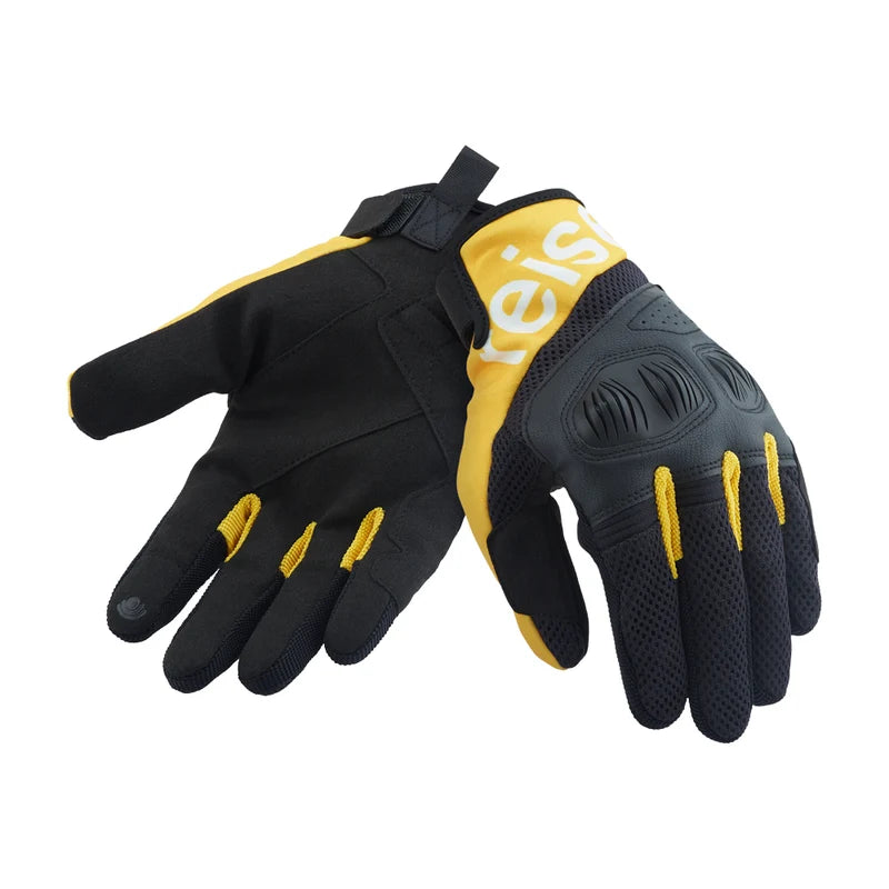 Reise x SPIDI Nivo Yellow Motorcycle Riding Gloves