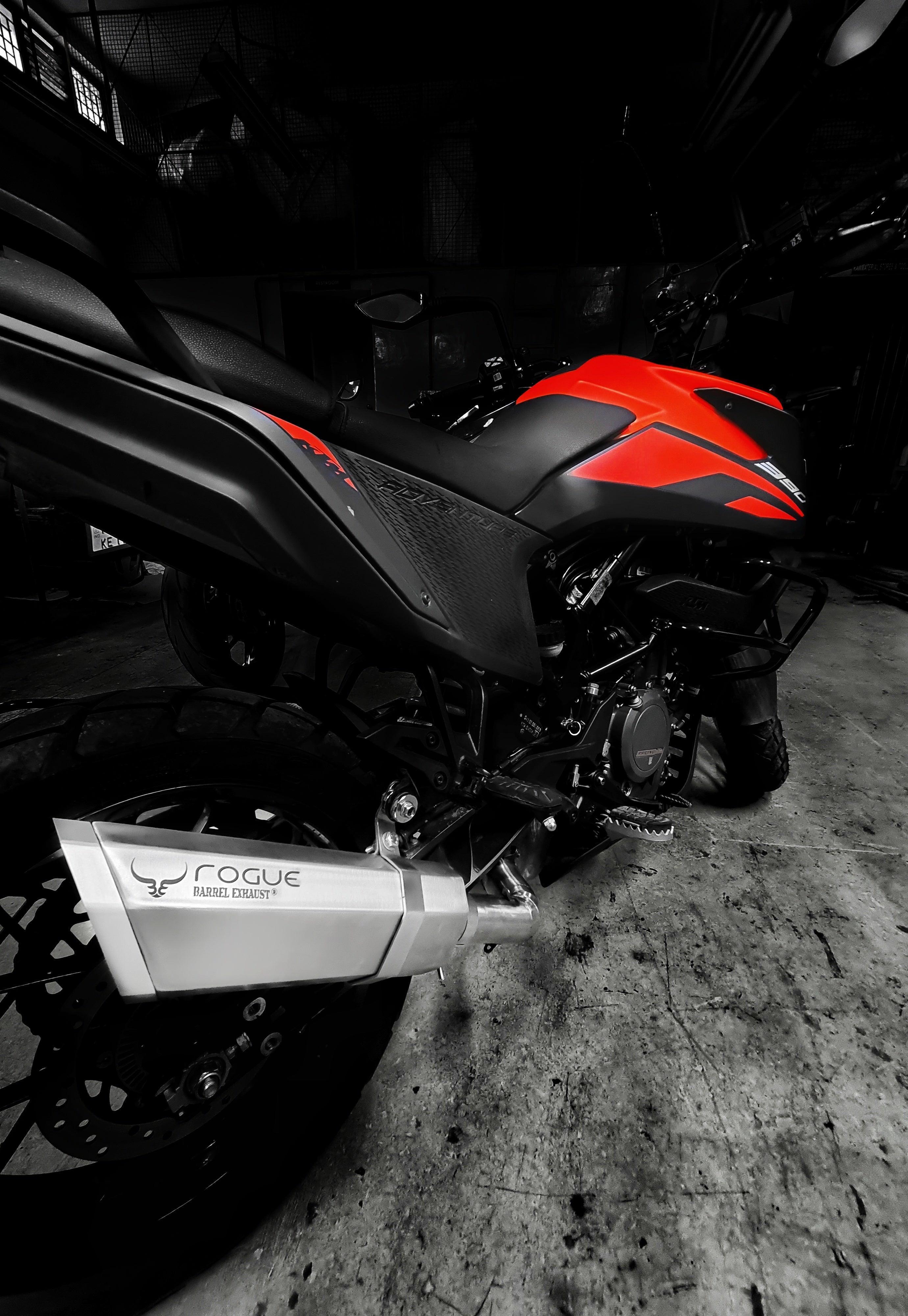 Rogue for KTM- Steel with Link pipe - Barrel Exhaust