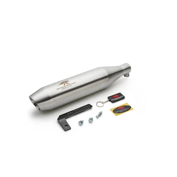 Red Rooster Performance Rumbler Max Exhaust for Royal Enfield Hunter 350 – Polish, Matte and Black