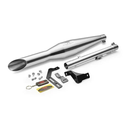 RRP Rumbler Ace Exhaust for Royal Enfield Classic 350, Meteor 350, Hunter 350 & Bullet 350 | Polish & Black Matte