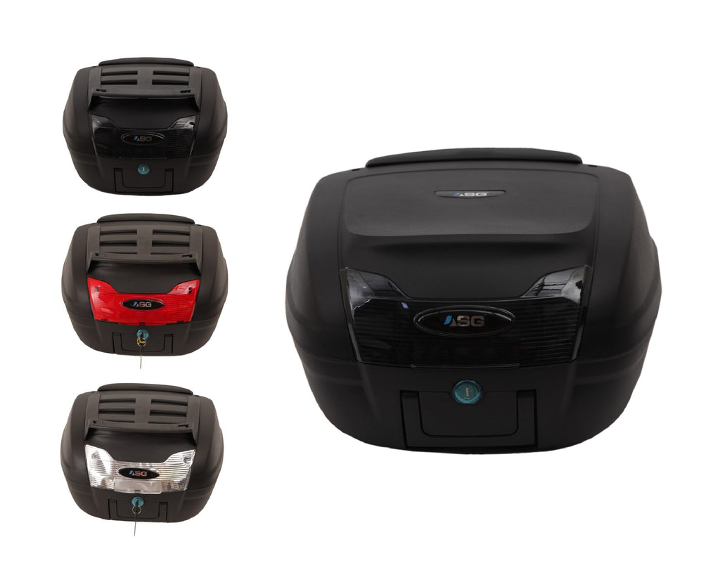 ASG SG-40 40L Motorcycle Top Box | PP ABS Bike Luggage