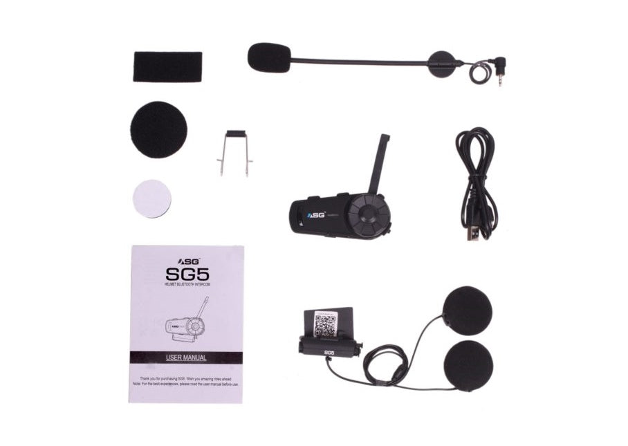 ASG SG5 Bluetooth Intercom - TTT Moto