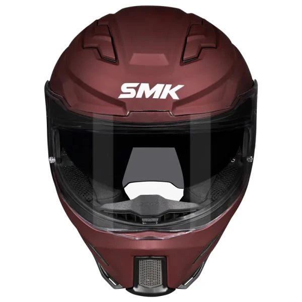 SMK Agnar Solid Full Face Helmet – Wine Red MA300 | ECE 22.06 Certified Motorcycle Helmet