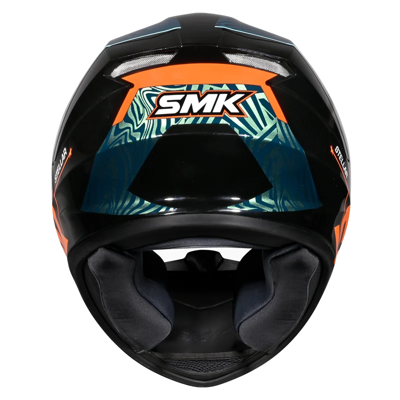 SMK Stellar Fury Full Face Helmet | ECE 22.06 Certified Sport Touring Helmet Graphic Chameleon (GL257C)