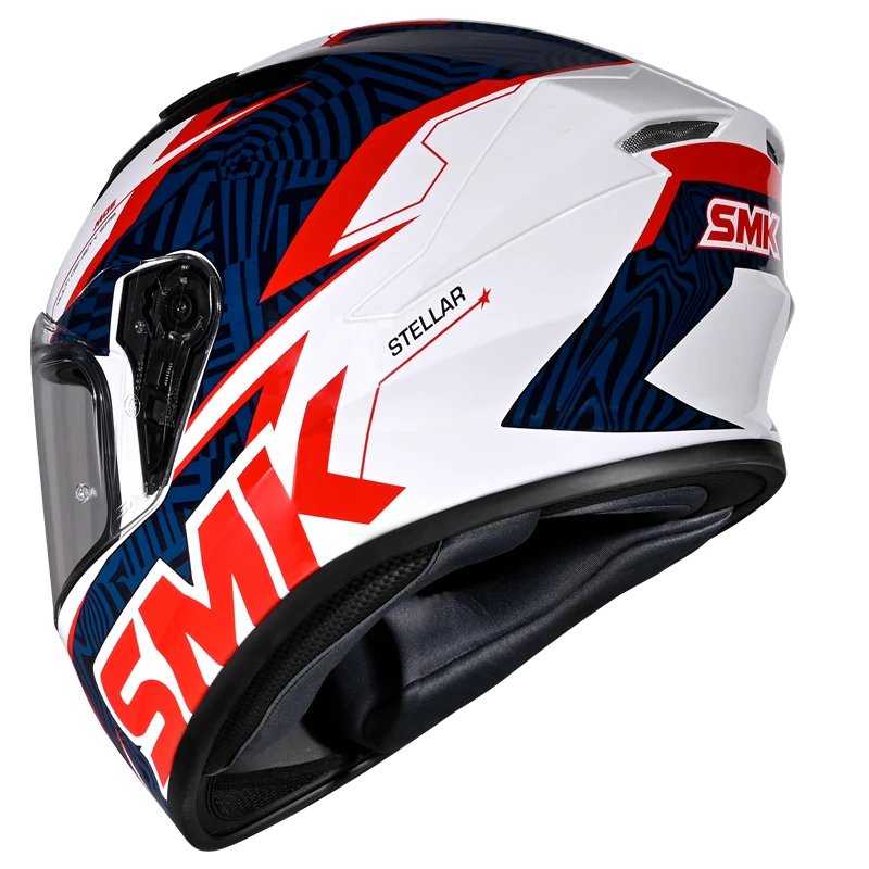 SMK Stellar Fury Full Face Helmet | ECE 22.06 Certified Sport Touring Helmet S01 Fury Graphic (GL153)