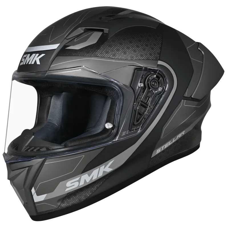 SMK Stellar Sport Flight Full Face Helmet | ECE 22.06 Certified Sport Riding Helmet GRPS (MA266)