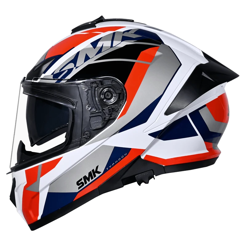 SMK Typhoon Style Full Face Helmet | ECE 22.06 Certified Sport Touring Helmet - GRPS (GL136)