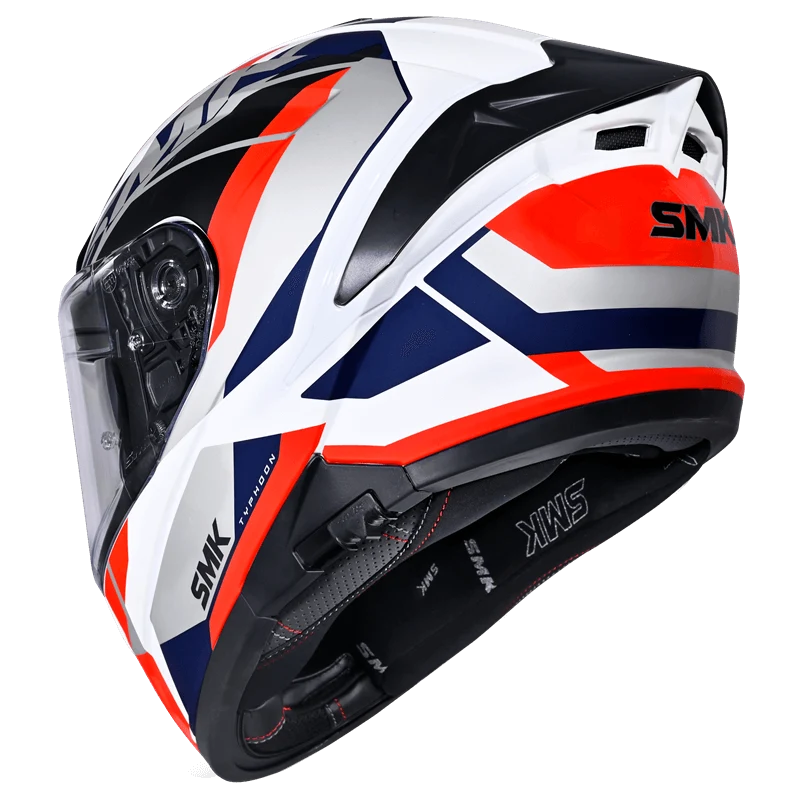 SMK Typhoon Style Full Face Helmet | ECE 22.06 Certified Sport Touring Helmet - GRPS (GL136)