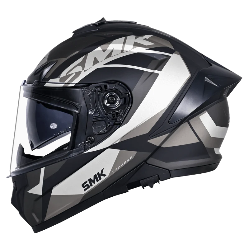 SMK Typhoon Style Full Face Helmet | ECE 22.06 Certified Sport Touring Helmet - GRPS (MA266)