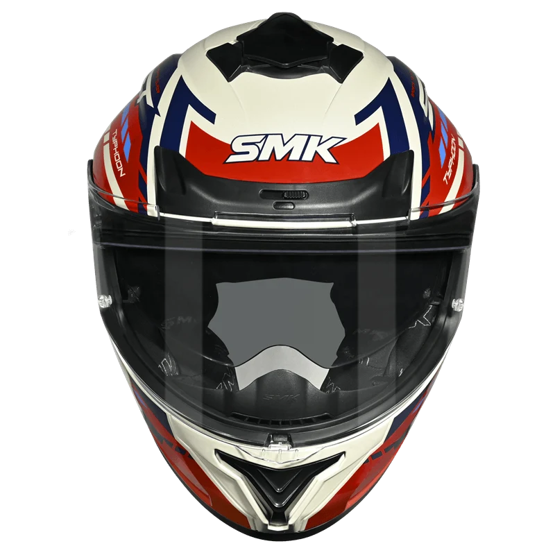 SMK Typhoon Sports Tourer Full Face Helmet | ECE 22.06 Certified Touring Helmet -  Graphic (GL135)