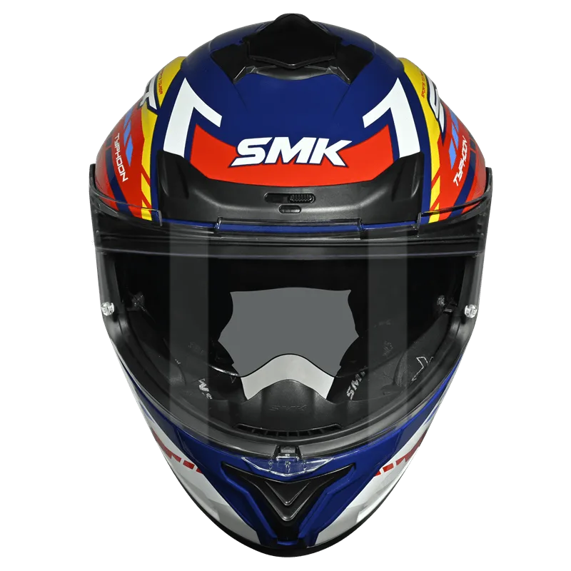 SMK Typhoon Sports Tourer Full Face Helmet | ECE 22.06 Certified Touring Helmet - GRPS (MA534)