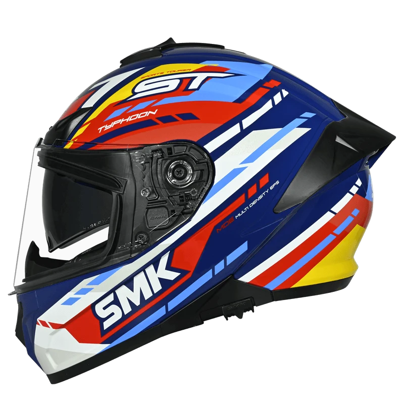 SMK Typhoon Sports Tourer Full Face Helmet | ECE 22.06 Certified Touring Helmet - GRPS (MA534)