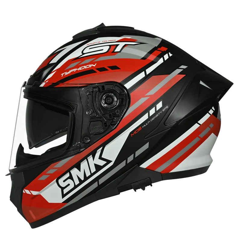SMK Typhoon Sports Tourer Full Face Helmet | ECE 22.06 Certified Touring Helmet - Graphic (MA231)