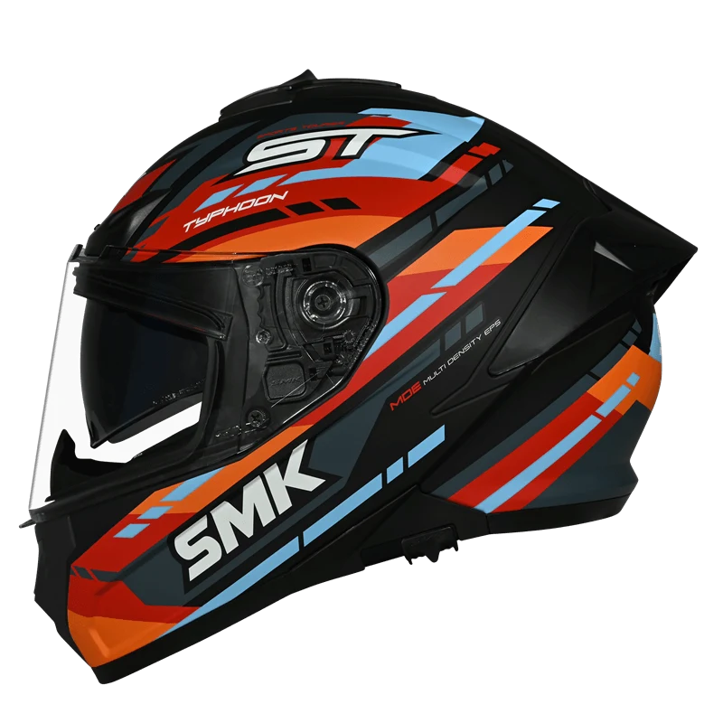 SMK Typhoon Sports Tourer Full Face Helmet | ECE 22.06 Certified Touring Helmet - GRPS (GL275)