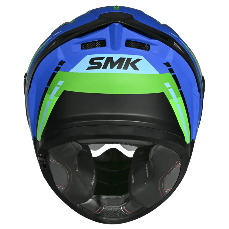 SMK Typhoon Sports Tourer Full Face Helmet | ECE 22.06 Certified Touring Helmet - Graphic (GL585)