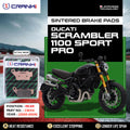 Sintered Brake Pads For Ducati Scrambler 1100 Sport Pro (2020-2024) - Rear - CB312 - 1 Set - CRANK1