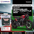 Sintered Brake Pads For Ducati Scrambler Full Throttle 800 (2023 Onwards) - Rear - CB312 - 1 Set - CRANK1