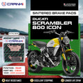 Sintered Brake Pads For Ducati Scrambler 800 Icon (2019 Onwards) - Rear - CB312 - 1 Set - CRANK1