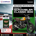 Sintered Brake Pads For Ducati Scrambler Classic 800	(2015-2018) - Rear - CB312 - 1 Set - CRANK1
