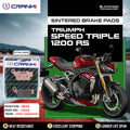 Sintered Brake Pads For Triumph Speed Triple 1200 RS (2021 Onwards) - Rear -CB312 - 1 Set - CRANK1