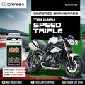 Sintered Brake Pads For Triumph Speed Triple (2011-2016) - Front - CB406/4 - 2 Sets - CRANK1