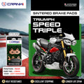 Sintered Brake Pads For Triumph Speed Triple (2017 Onwards) - Rear - CB412 - 1 Set - CRANK1