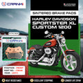 Sintered Brake Pads For Harley Davidson Sportster XL Custom 1200 (2017) - Front - CB046 - 1 Set - CRANK1