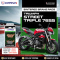 Sintered Brake Pads For Triumph Street Triple 765S (2017-2020) - Rear - CB312 - 1 Set - CRANK1