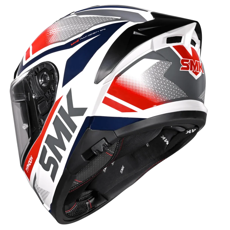 SMK Typhoon Thorn Full Face Helmet | ECE 22.06 Certified Sport Touring Helmet - Graphics (GL136)