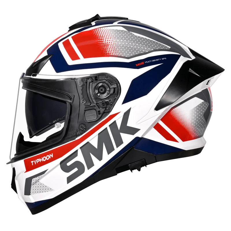 SMK Typhoon Thorn Full Face Helmet | ECE 22.06 Certified Sport Touring Helmet - Graphics (GL136)